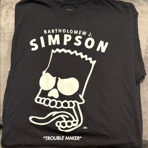 Neff Black and White Bart Simpson Tee